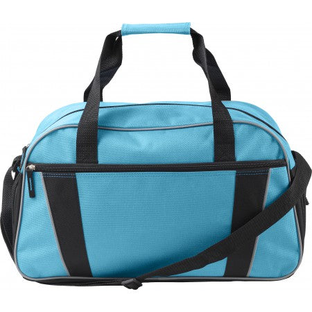 Polyester (600D) sports/travel bag, light blue