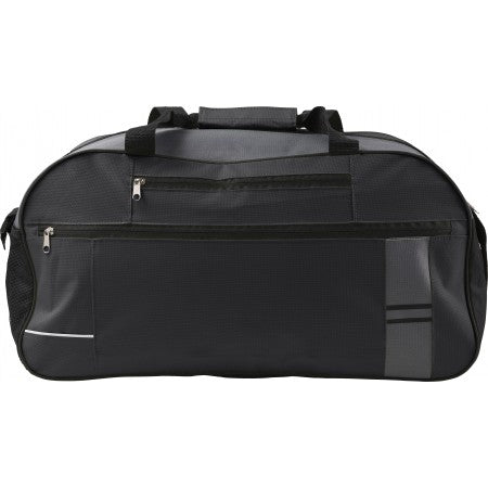 Polyester (600D) sports/travel bag, black