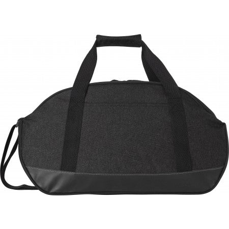 Polyester (600D) two-tone sports bag, black