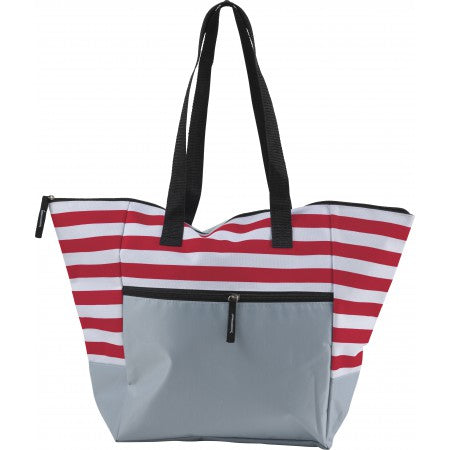 Polyester (600D) beach bag, red