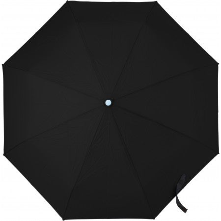 Foldable automatic storm umbrella, black