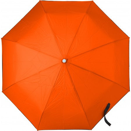 Foldable automatic storm umbrella, orange