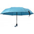 Foldable automatic storm umbrella, light blue