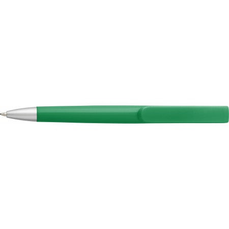 Plastic ballpoint pen, green