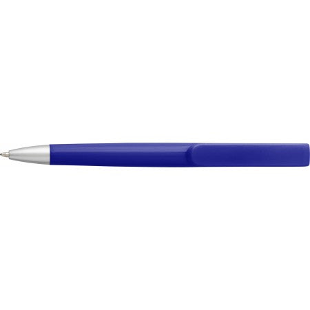 Plastic ballpoint pen, blue
