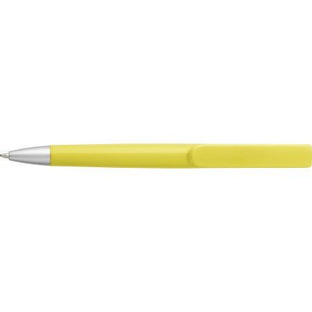 Plastic ballpoint pen, yellow