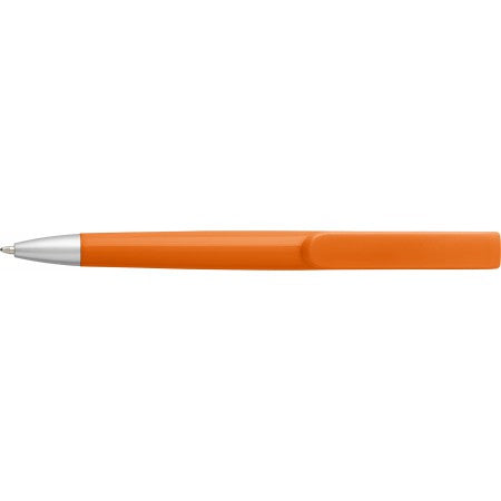 Plastic ballpoint pen, orange