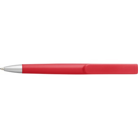 Plastic ballpoint pen, red