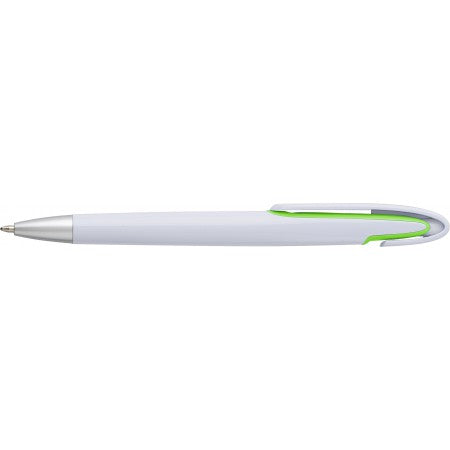 Plastic ballpoint pen, lime