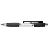 Plastic ballpoint pen and mobile phone holder, black