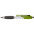 Plastic ballpoint pen and mobile phone holder, lime