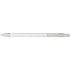 Aluminium click-action ballpoint pen, white