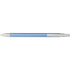 Aluminium click-action ballpoint pen, light blue