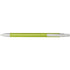 Aluminium click-action ballpoint pen, lime
