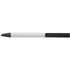 Aluminium click-action ballpoint pen, white