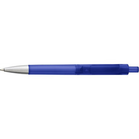 Plastic ballpoint pen, blue