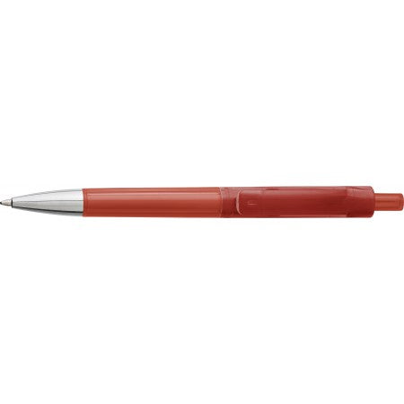 Plastic ballpoint pen, red