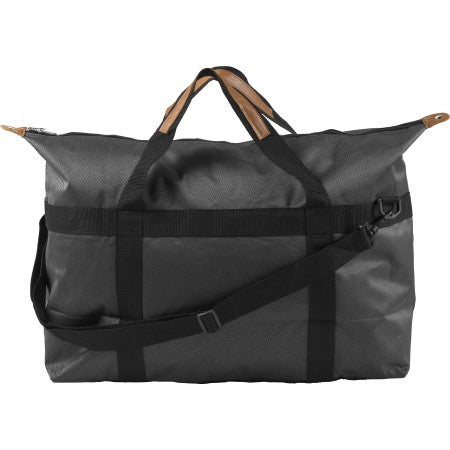Large polyester sports/weekend bag, grey