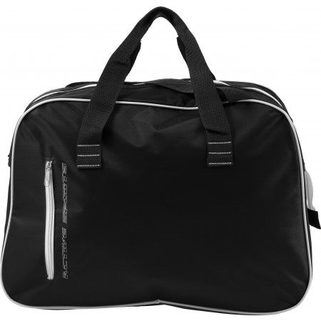 Polyester sports bag, black