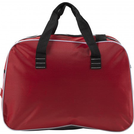 Polyester sports bag, red
