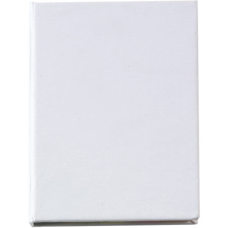 Card case with self-adhesive memos, white