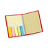Card case with self-adhesive memos, red