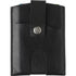 Split leather RFID credit card wallet, black