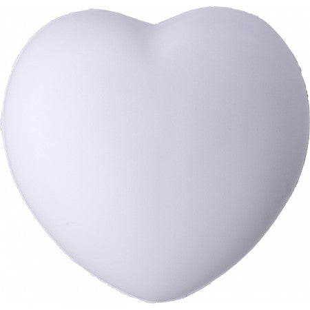 PU foam anti stress heart, white