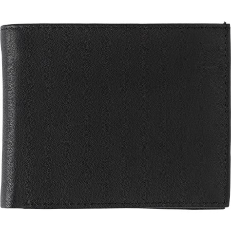 Split leather RFID (anti skimming) purse, black
