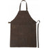 Split leather apron, brown