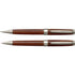 Rosewood pen set, brown