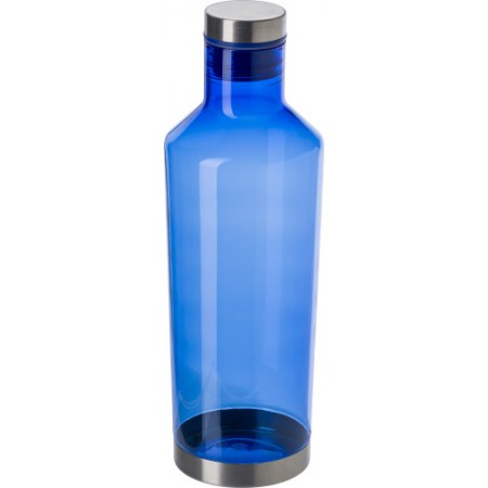 Transparent water bottle (850ml), blue
