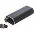 Power bank with two wireless ear buds, black