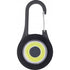 ABS carabiner hook with LED light, black - BRANIO