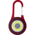 ABS carabiner hook with LED light, red - BRANIO