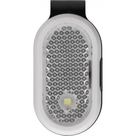 ABS reflector light with clip, black - BRANIO
