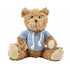 Plush teddy bear with hoodie, light blue