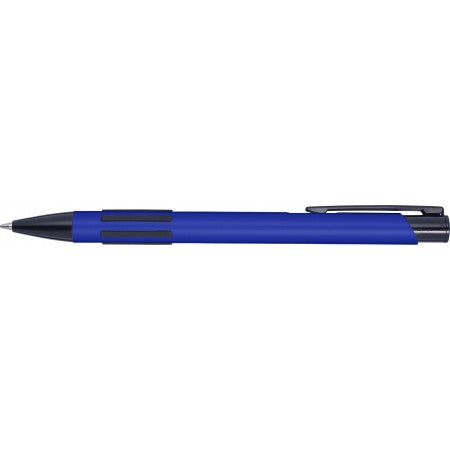 Metal, lacquered ballpoint pen, blue