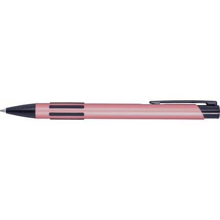 Metal, lacquered ballpoint pen, pink