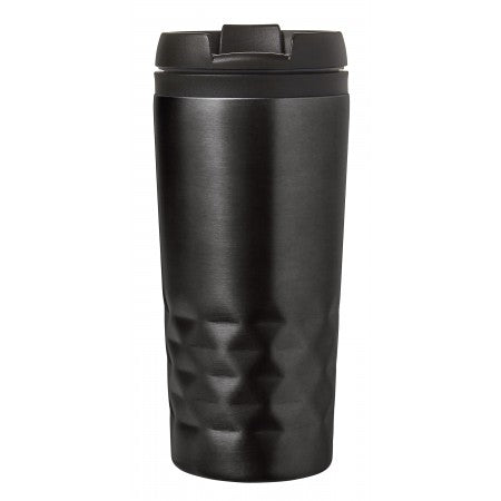 Stainless steel travel mug (300ml), black