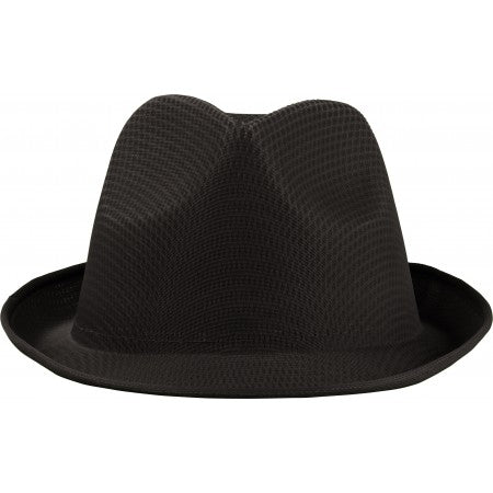 Polyester hat, black
