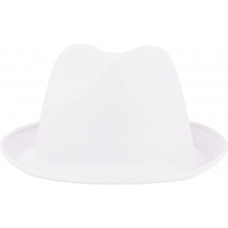 Polyester hat, white