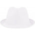 Polyester hat, white