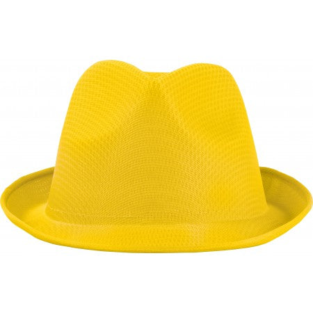 Polyester hat, yellow