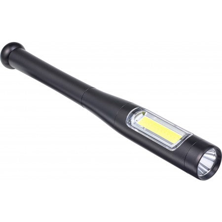 COB light shaped like baseball bat, black