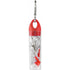 In-ear earphones in plastic tube, red