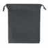 Nonwoven, drawstring pouch, black