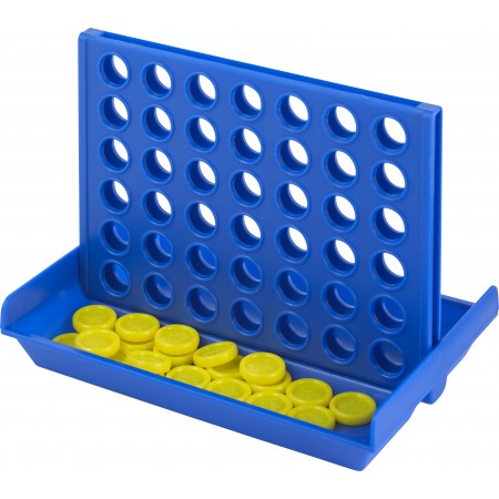 PP plastic 4-in-a-line game, blue