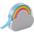 Cloud and rainbow memo tape dispenser, white