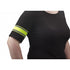 Arm band with reflective stripes, yellow